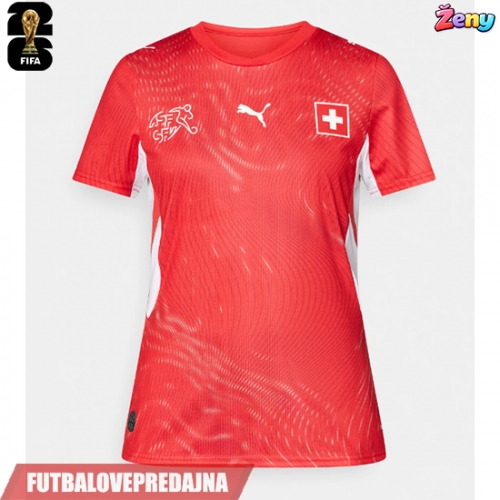 Lacne Ženy Futbalové dres Švajčiarsko MS 2026 Krátky Rukáv - Domáci